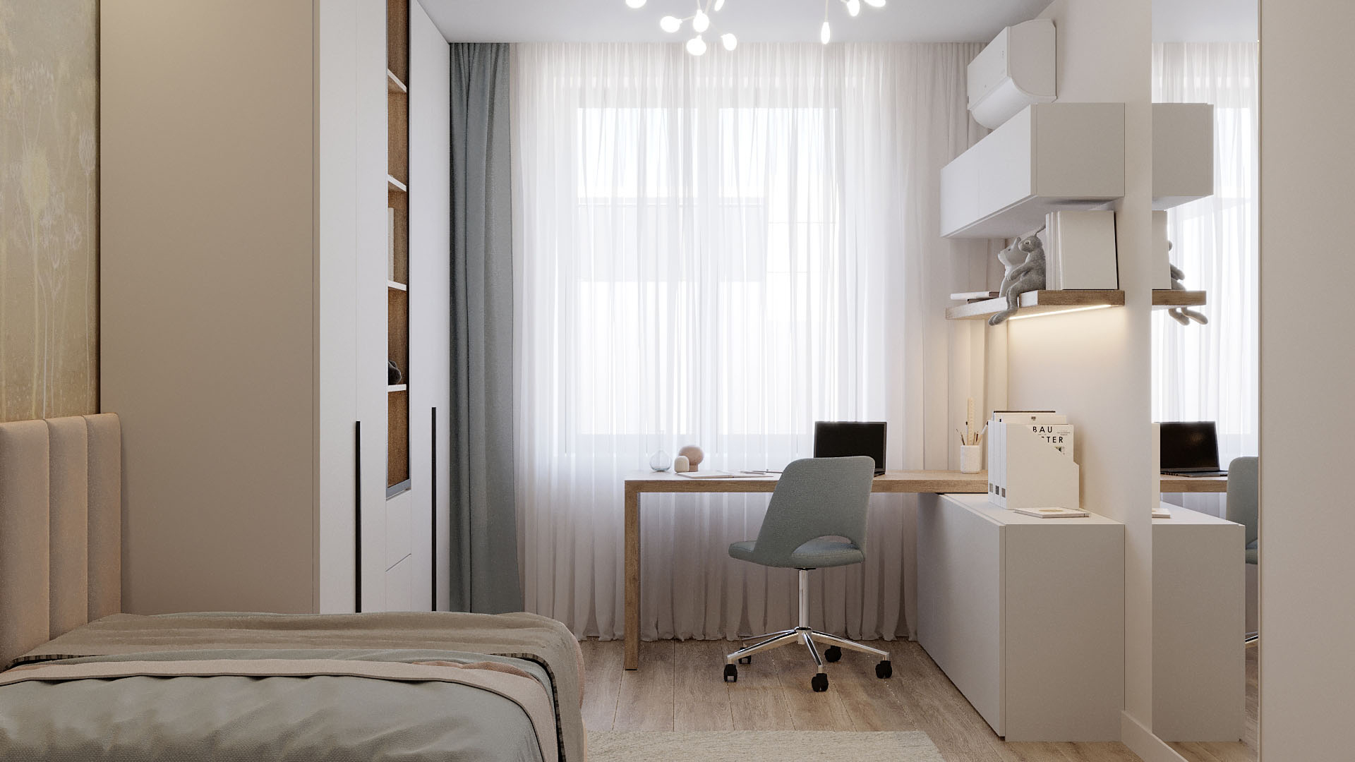 3к квартира (93 кв.м). Современный стиль